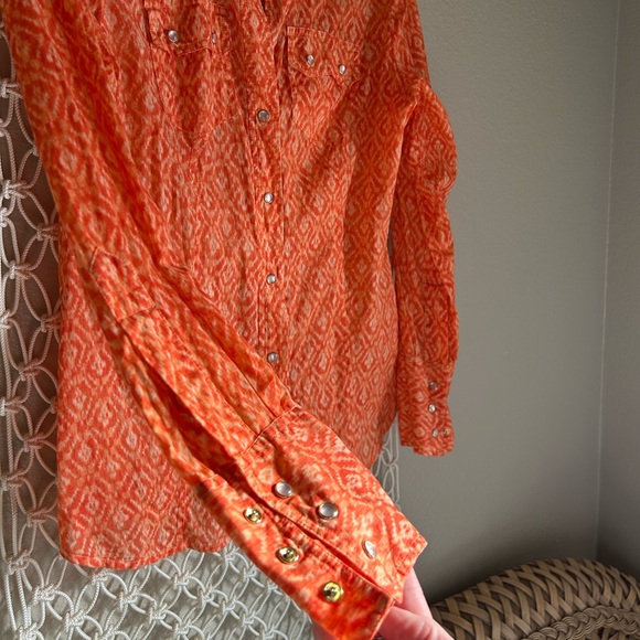 Michael Kors Western Style Button Up - Size 6 - Picture 2 of 6